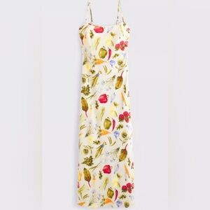 BRAND NEW Abercrombie & Fitch Multicolor Vegetable Patterned Dress